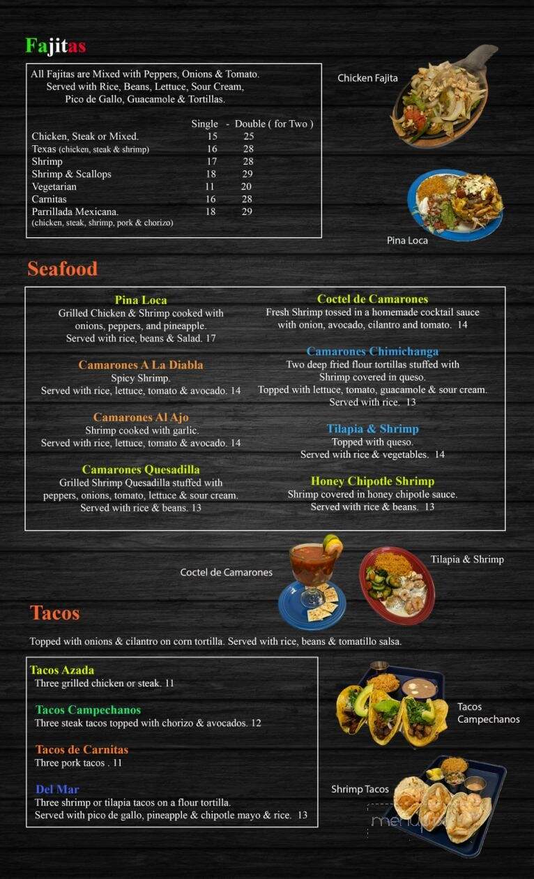 El Rio Mexican Restaurant - Oak Hill, WV menu_pic