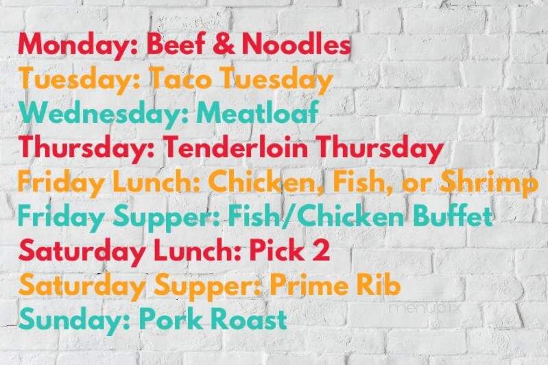 Pigtail Charlies Diner - Hedrick, IA menu_pic