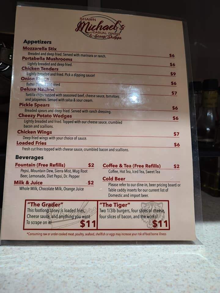 Michael's Casual Dining - Galion, OH menu_pic
