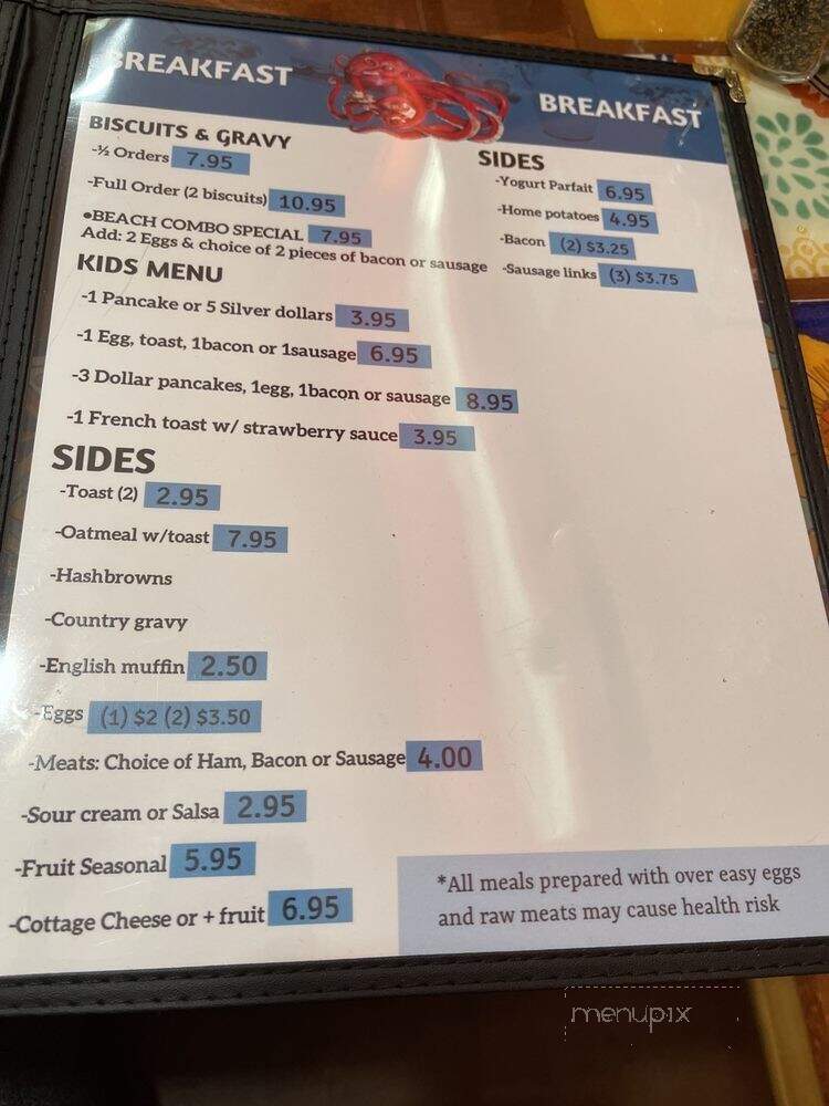 El Farito Beach Restaurant - Seaview, WA menu_pic
