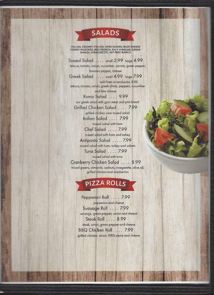 Casablanca Italian Restaurant - Beaver, WV menu_pic