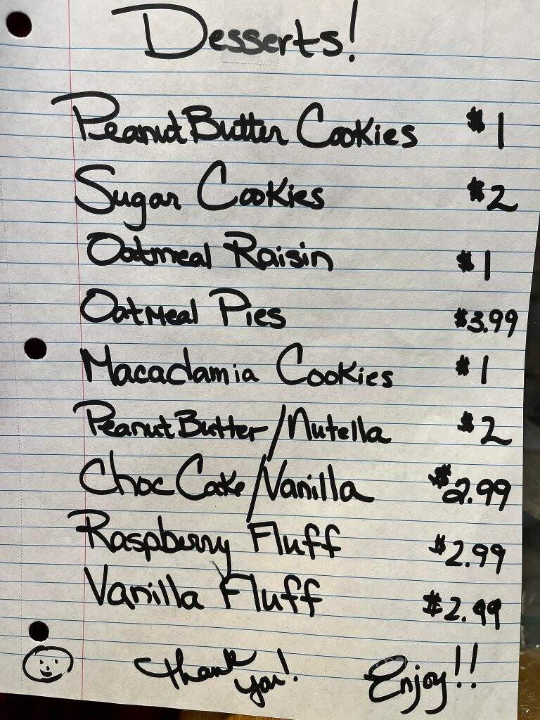 Shannon's Home Cooking - Gwinn, MI menu_pic