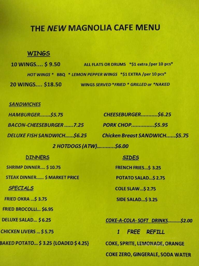 Arlene's Kitchen - Sherman, NY menu_pic