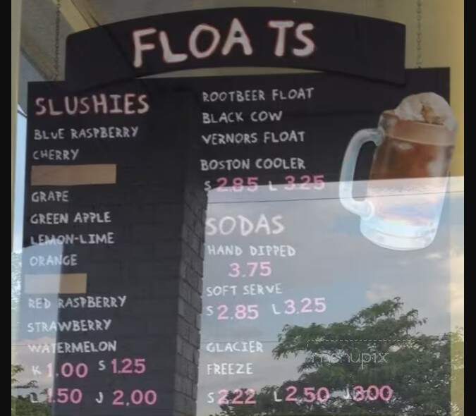 Ziggy's Ice Cream - Holly, MI menu_pic