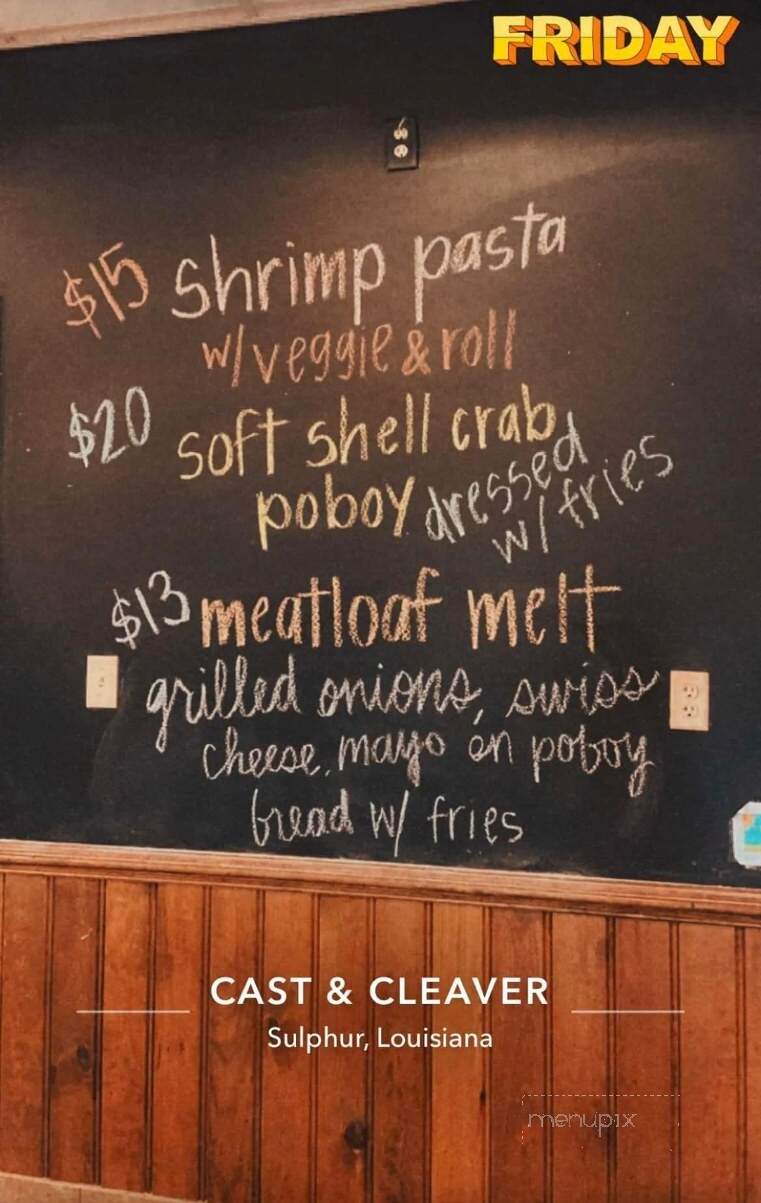 Cast & Cleaver - Sulphur, LA menu_pic