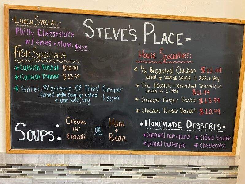 Steve's Place - North Fort Myers, FL menu_pic