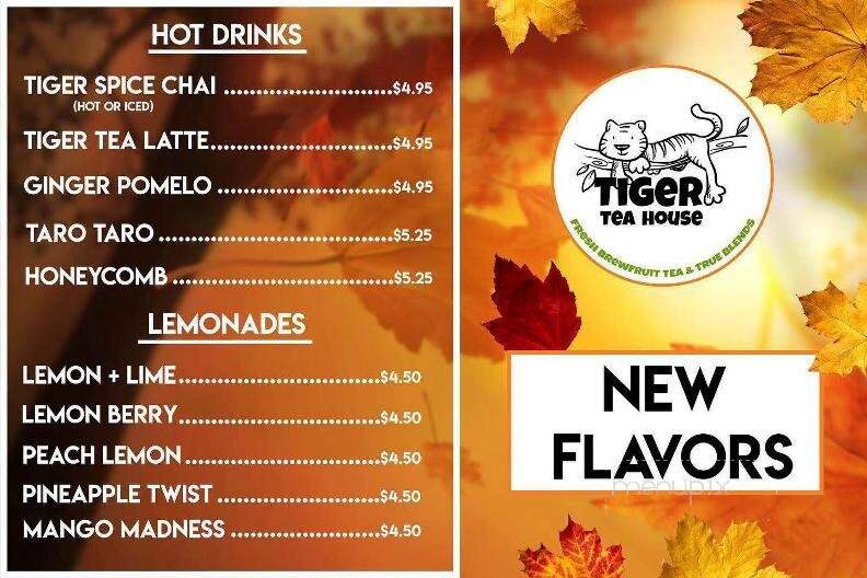 Tiger Tea House - Hanford, CA menu_pic