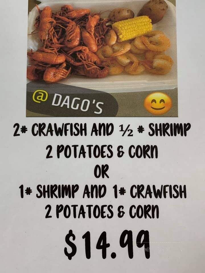 Dago's Seafood - New Iberia, LA menu_pic