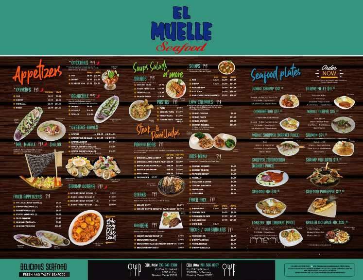 El Muelle Seafood 45 North - Houston, TX menu_pic