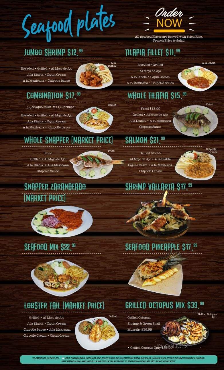 El Muelle Seafood 45 North - Houston, TX menu_pic