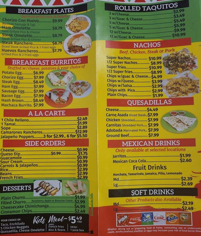 Abelardo's Mexican Fresh - Lincoln, NE menu_pic