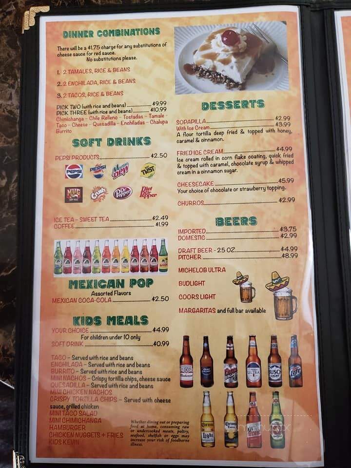 El Cancun - Dwight, IL menu_pic