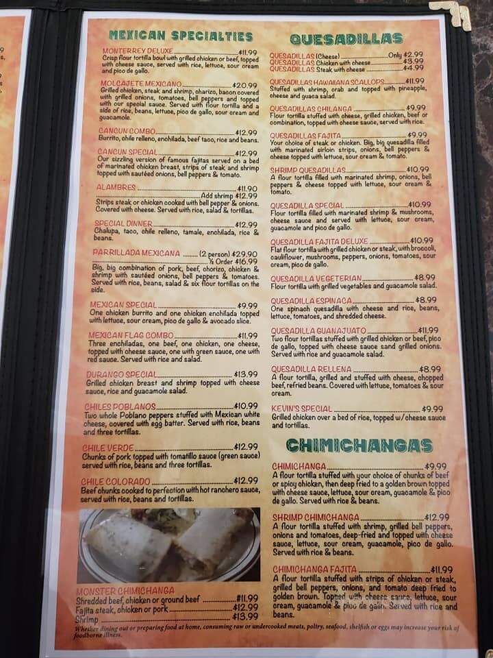El Cancun - Dwight, IL menu_pic