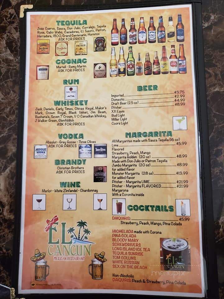 El Cancun - Dwight, IL menu_pic