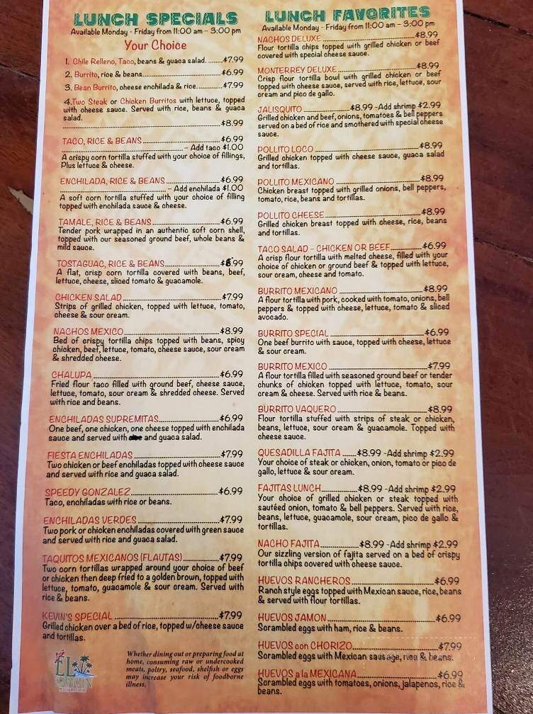 El Cancun - Dwight, IL menu_pic