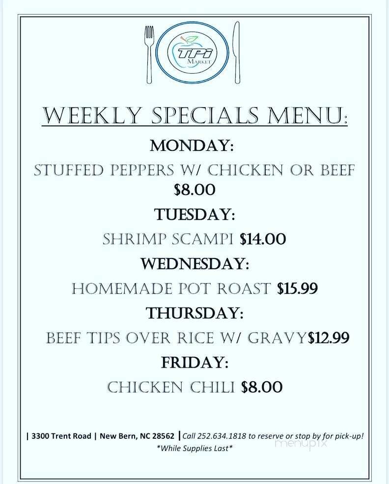 TPi Market - New Bern, NC menu_pic
