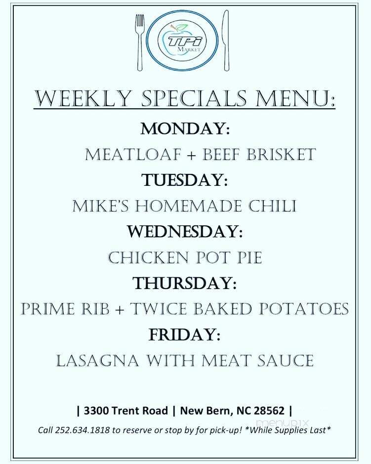 TPi Market - New Bern, NC menu_pic
