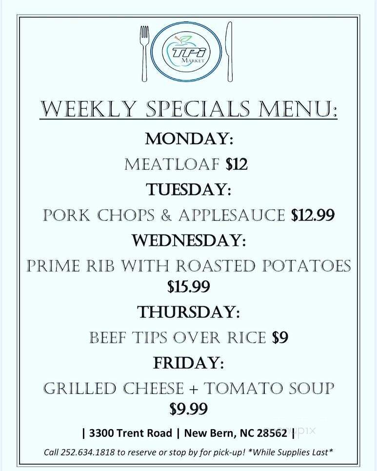 TPi Market - New Bern, NC menu_pic