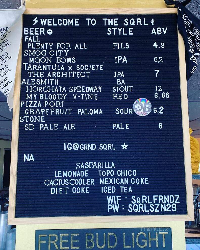 Grnd Sqrl - Twentynine Palms, CA menu_pic