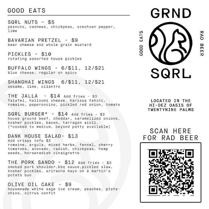 Grnd Sqrl - Twentynine Palms, CA menu_pic