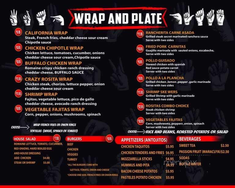 Rosita's Latin Flavor - Jacksonville, FL menu_pic