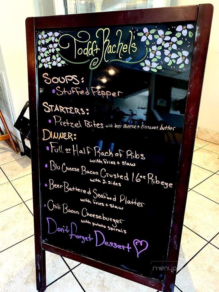 Todd + Rachel's - Tunkhannock, PA menu_pic