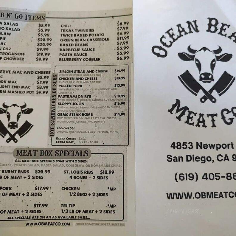 Ocean Beach Meat Company - San Diego, CA