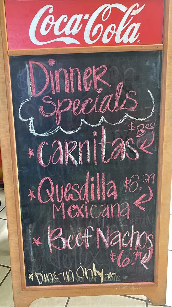 La Chona Mexican Restaurant - Geraldine, AL menu_pic