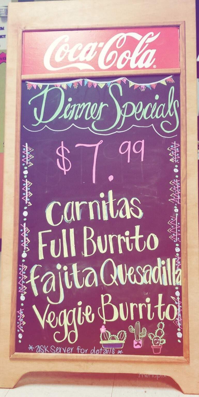 La Chona Mexican Restaurant - Geraldine, AL menu_pic