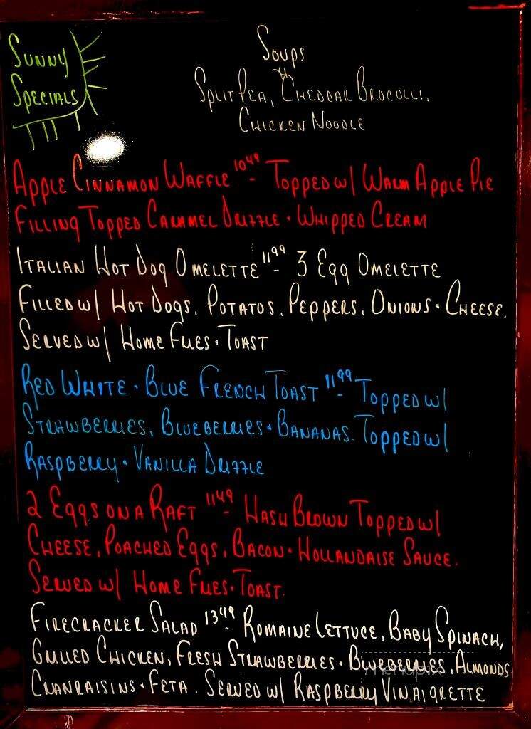 The Sunny Side Up Cafe - Brick Township, NJ menu_pic