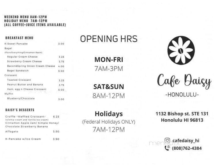 Cafe Daisy - Honolulu, HI