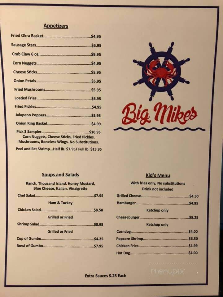 Big Mikes Seafood and More - Headland, AL