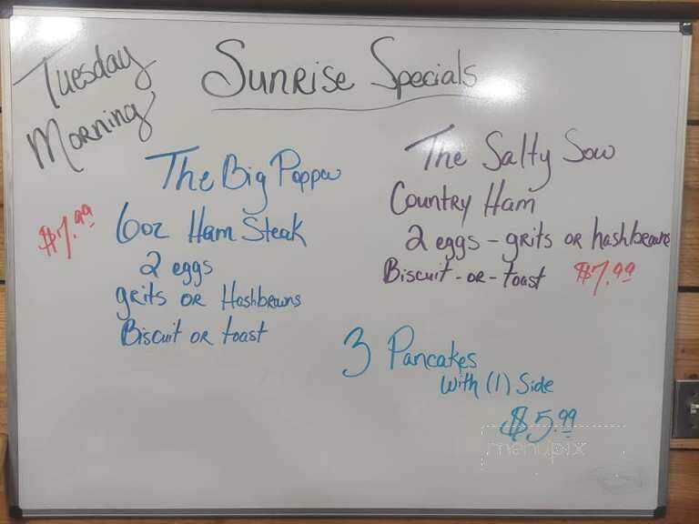 The Front Porch - Cusseta, AL menu_pic