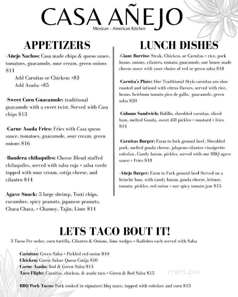 Casa Anejo - Caldwell, ID menu_pic