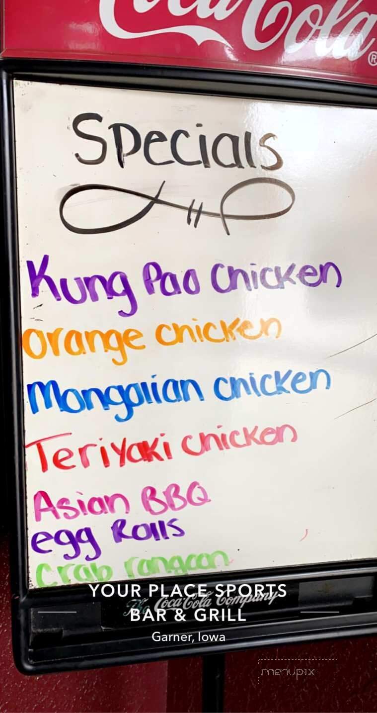 Your Place Sports Bar & Grill - Garner, IA menu_pic