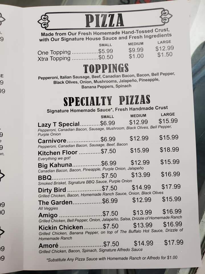Lazy T Pizza & Bakery - Reno, TX