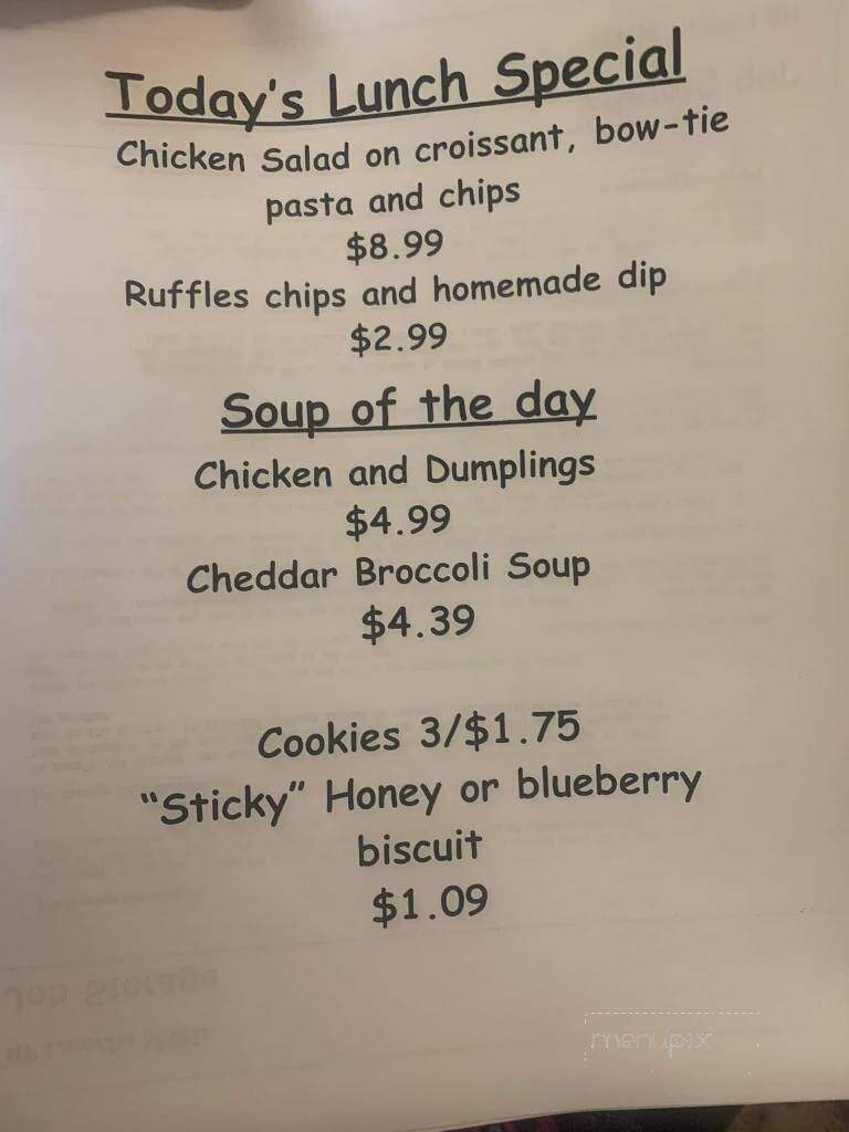 The Eagle Stop - Austin, IN menu_pic