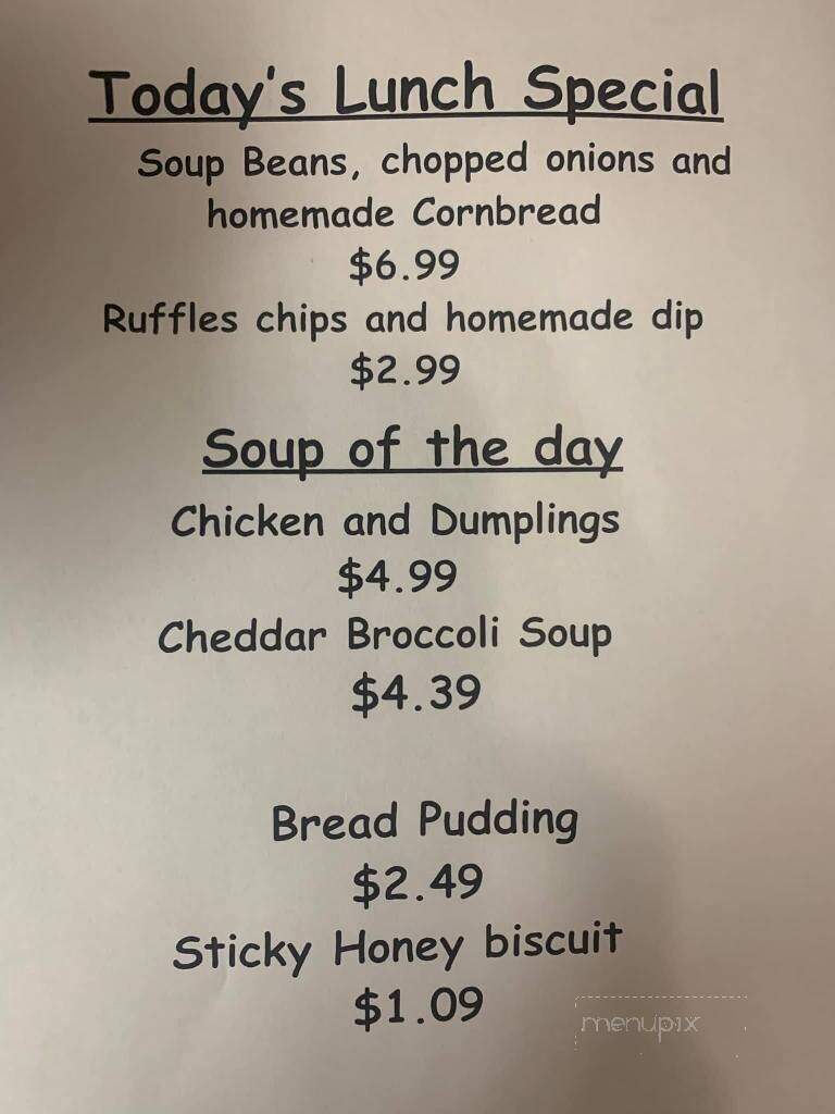 The Eagle Stop - Austin, IN menu_pic