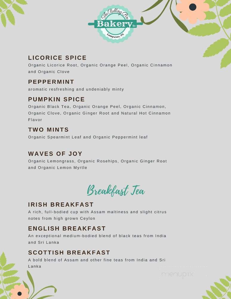 Rolling Pin Bakery - Lampasas, TX menu_pic