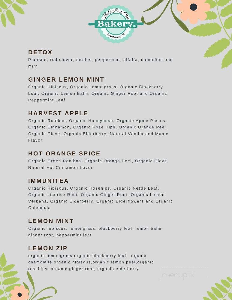 Rolling Pin Bakery - Lampasas, TX menu_pic