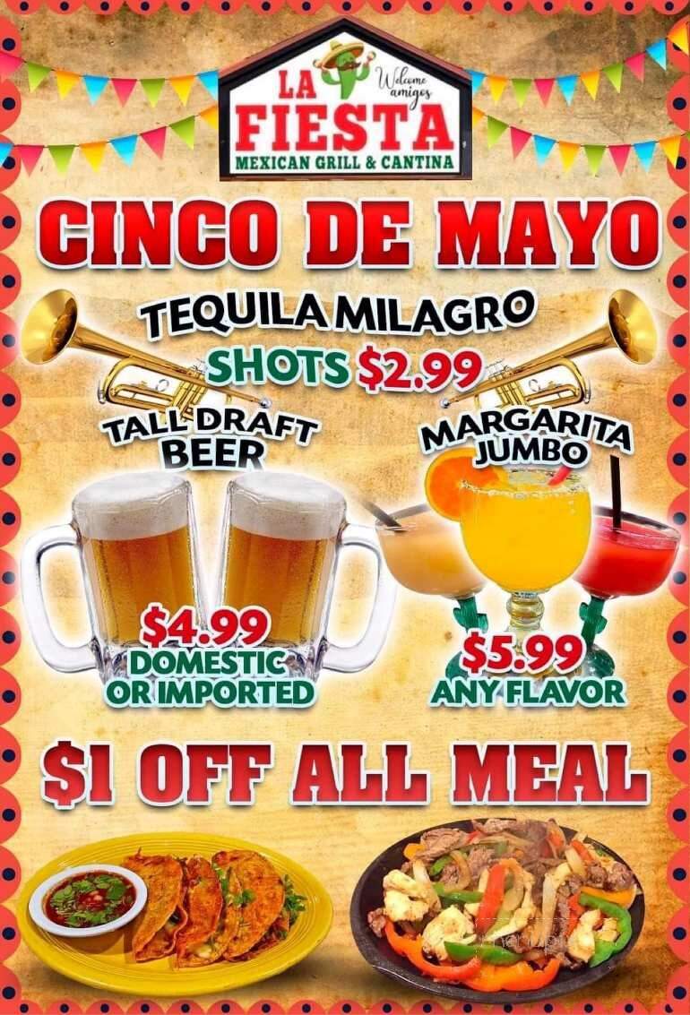 La Fiesta Mexican Grill & Cantina - Leavenworth, KS menu_pic