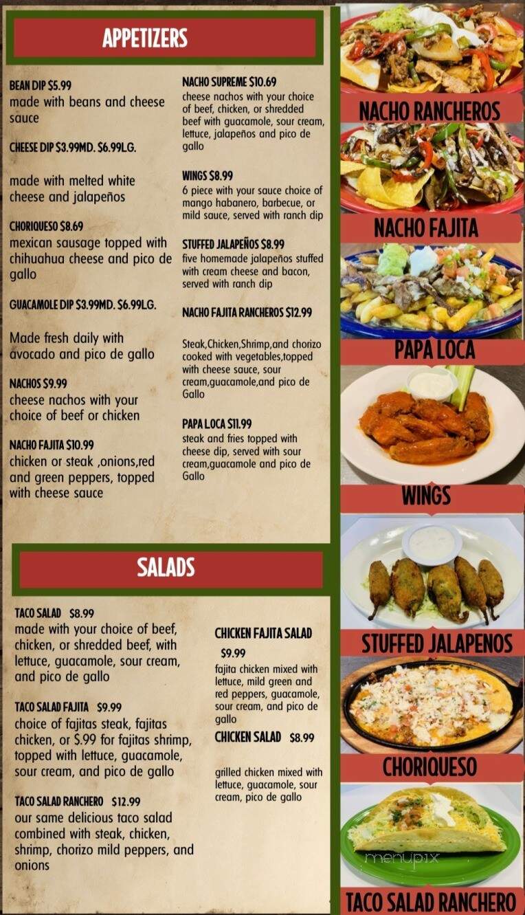 La Fiesta Mexican Grill & Cantina - Leavenworth, KS menu_pic