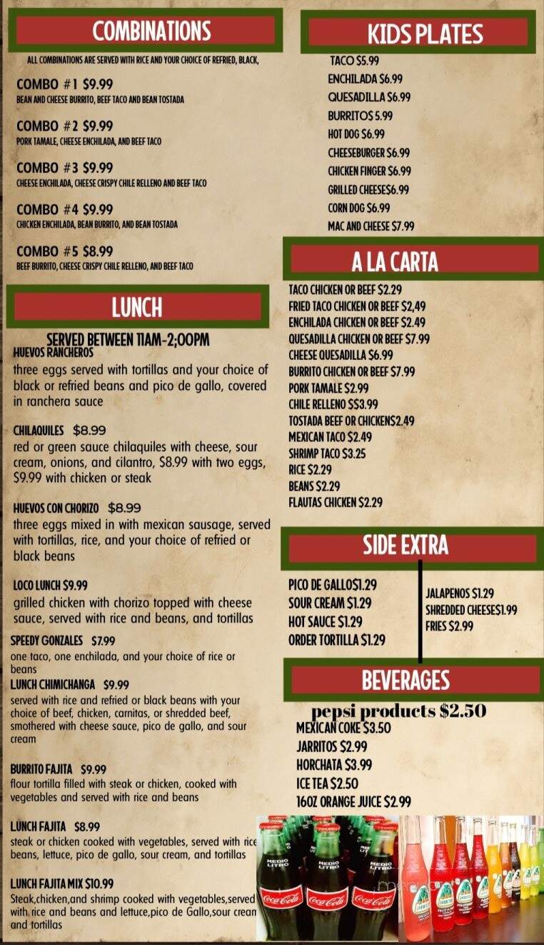 La Fiesta Mexican Grill & Cantina - Leavenworth, KS menu_pic