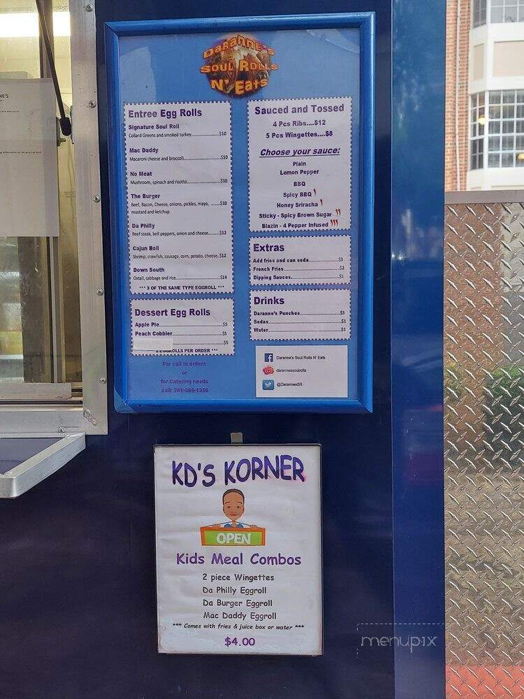 Daranne's Soul Rolls N' Eats - Houston, TX menu_pic