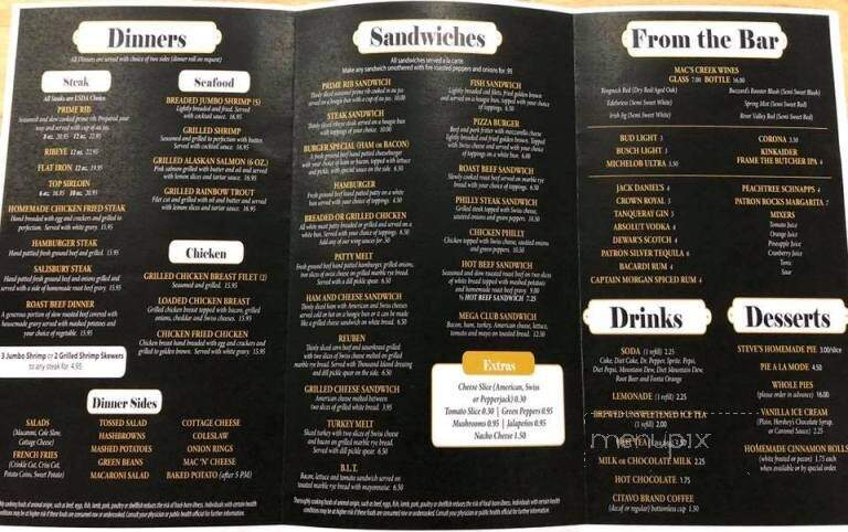 T Walker's On Main Street - Gothenburg, NE menu_pic
