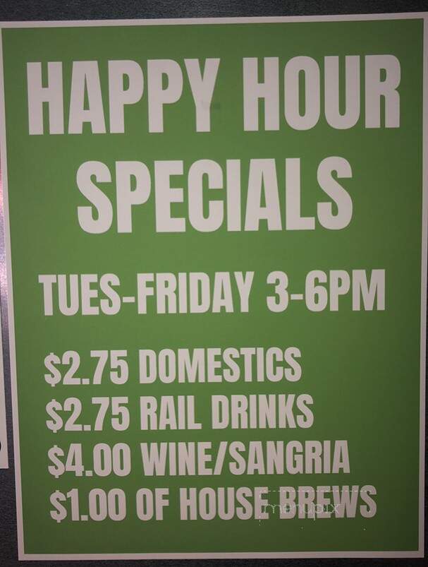 Buckwater Brew Works and Whiskey House - Carbondale, IL menu_pic