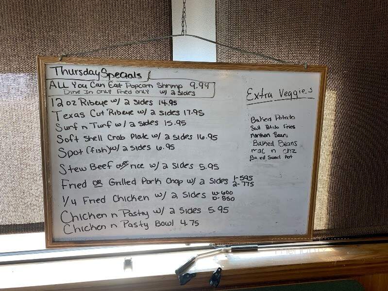 Frank and Shirley's - Aurora, NC menu_pic