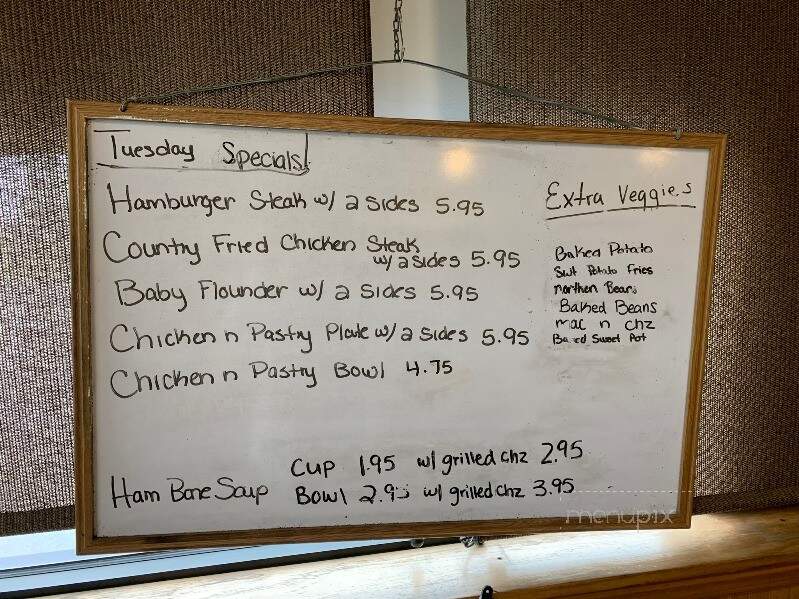 Frank and Shirley's - Aurora, NC menu_pic