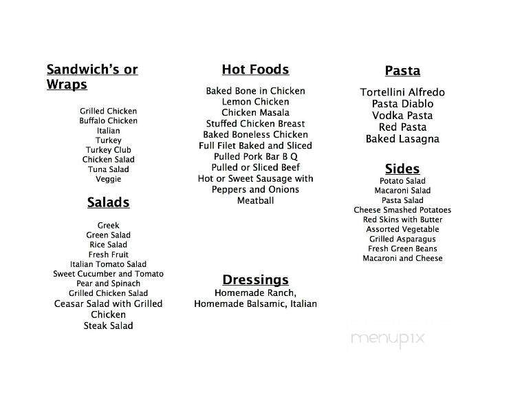 Krency's Bakery - Washington, PA menu_pic