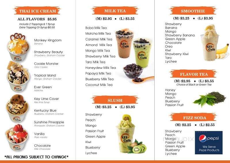 123 Cafe - Paintsville, KY menu_pic